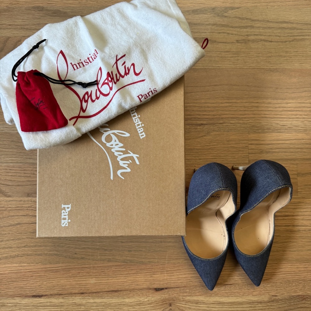 Christian Louboutin So Kate Denim 120mm